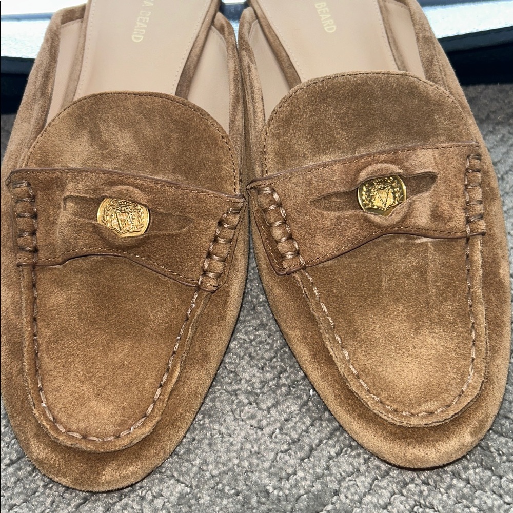 Veronica Beard Women’s Hazelwood Penny Suede Mules Size 8.5M - Picture 11 of 11